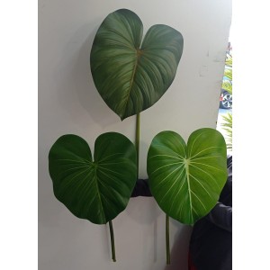 HASTE COD4112 FOLHA DE FILODENDRO 75CM