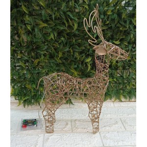 ENFEITE XN5481 RENA C/ LED 26X15X40CM ( 3 PILHAS AA,NAO INCLUSA)