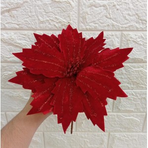 BICO FLH112 DE PAPAGAIO AVELUDADO NATALINO 24CM