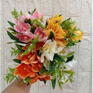 FL BUQUE HD89626 ORQUIDEA CIMBIDIUM C/ 6G A35CM