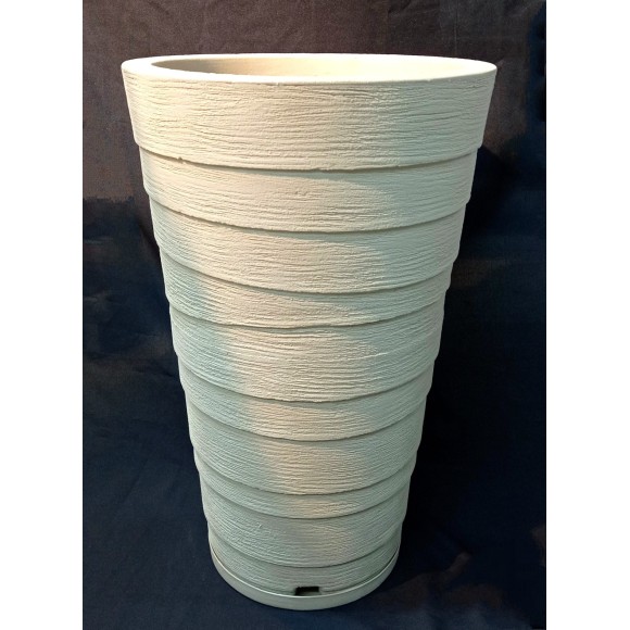 VASO 3775 COLUNA REDONDO DEGRAU BEGE N°5 C/ PRATO A78XL50CM