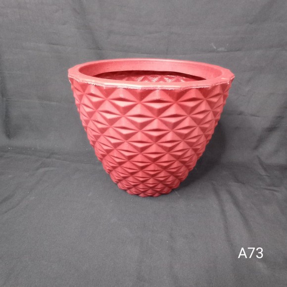 VASO LAPIDADO RED TRIANGULOS M REFA73 30ALT X 35BOCA