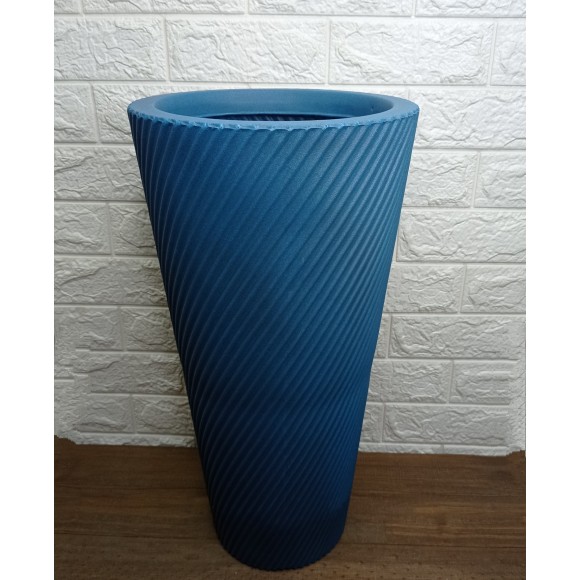 VASO PVP2-AT PILAO VITE CILINDRICO EM POLIETILENO N°2 COR AZUL TURQUESA A55XL29CM