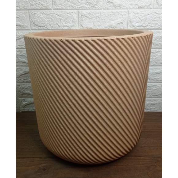 VASO VCP3-CE VITE CILINDRICO EM POLIETILENO N°3 COR CERAMICA A39XL39CM