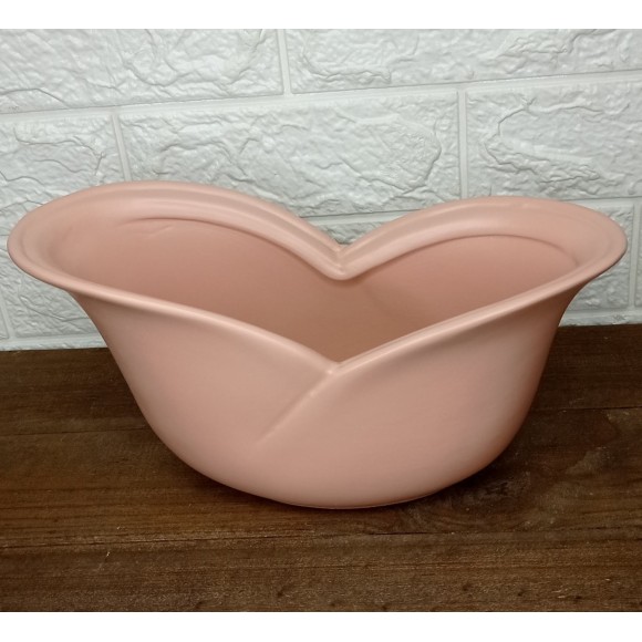 VASO CACHEPOT M 6132572 DUCKS ROSA CHA MATTE A15 X L12 X C30