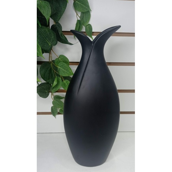 VASO 6022570 ALTO DUCKS PRETO MATTE A43 X L20 CM